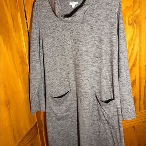 Pure Jill Heathered Gray/Dark Mauve Dress XL
